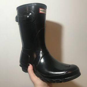 Hunter Short Glossy Rainboots